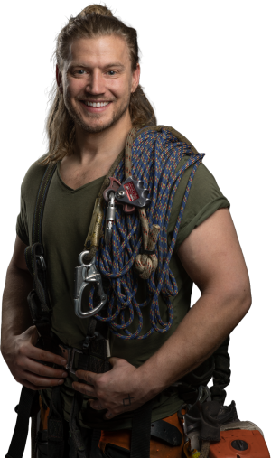 Peter fäller träd i Örnsköldsvik men också utanför som i Bjästa, Köpmanholmen, Sidensjö, Domsjö, Husum, Själevad, Bonäset, Gullänget, Högland, Gideå Gullvik och övriga Skärgården